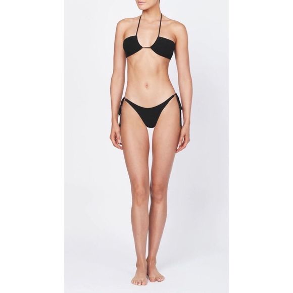 TRIANGL ASTER - RAVEN TERRY BLACK NO BAG NEW WITH TAGS - Picture 5 of 8